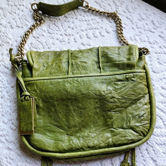 Joy Gryson Bags Joy Gryson Haylie Green Leather Handbag Purse